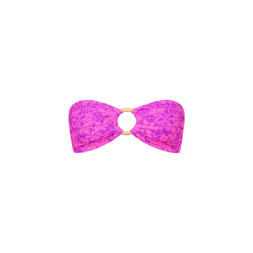 LORSEA Strapless Bandeau Bikini Top - Bubble Berry